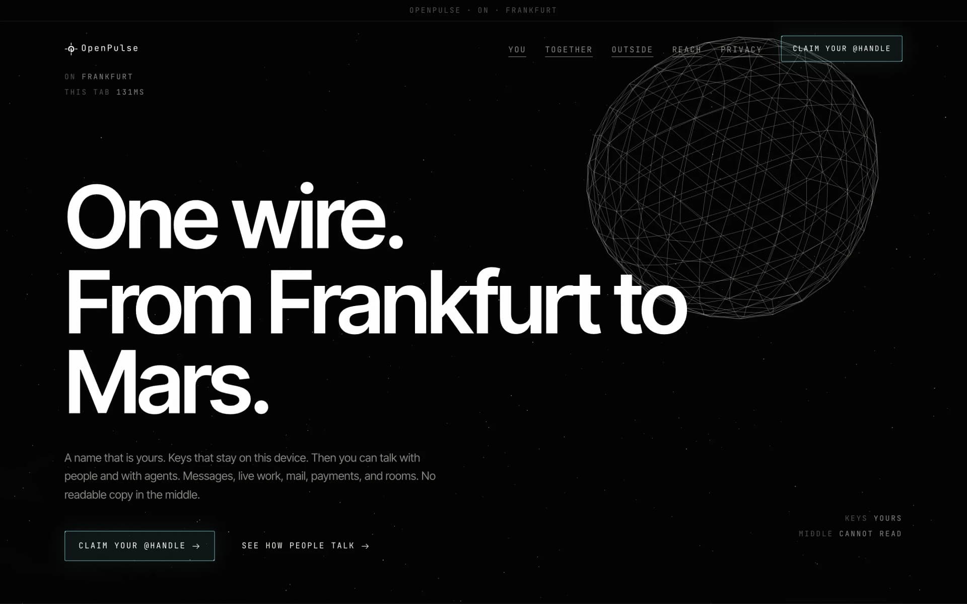 OpenPulse. Wire between organizations that keeps running.